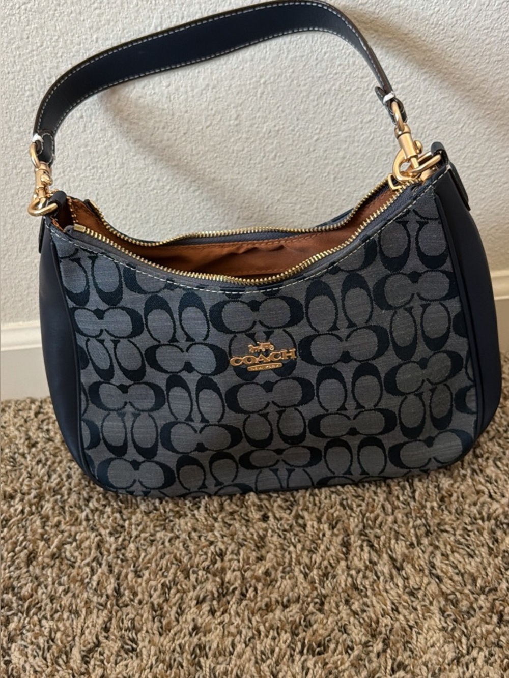 Coach Denim Hobo Bag